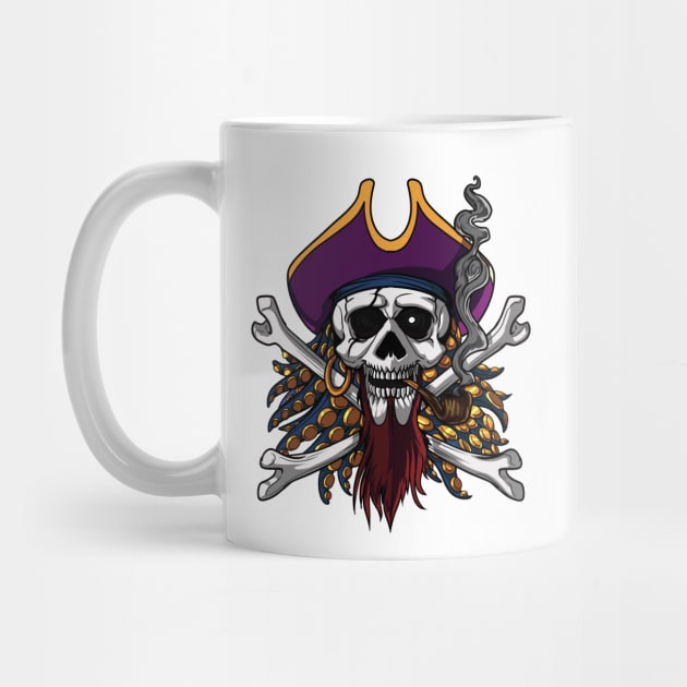 Pirate Skull Crossbones by underheaven